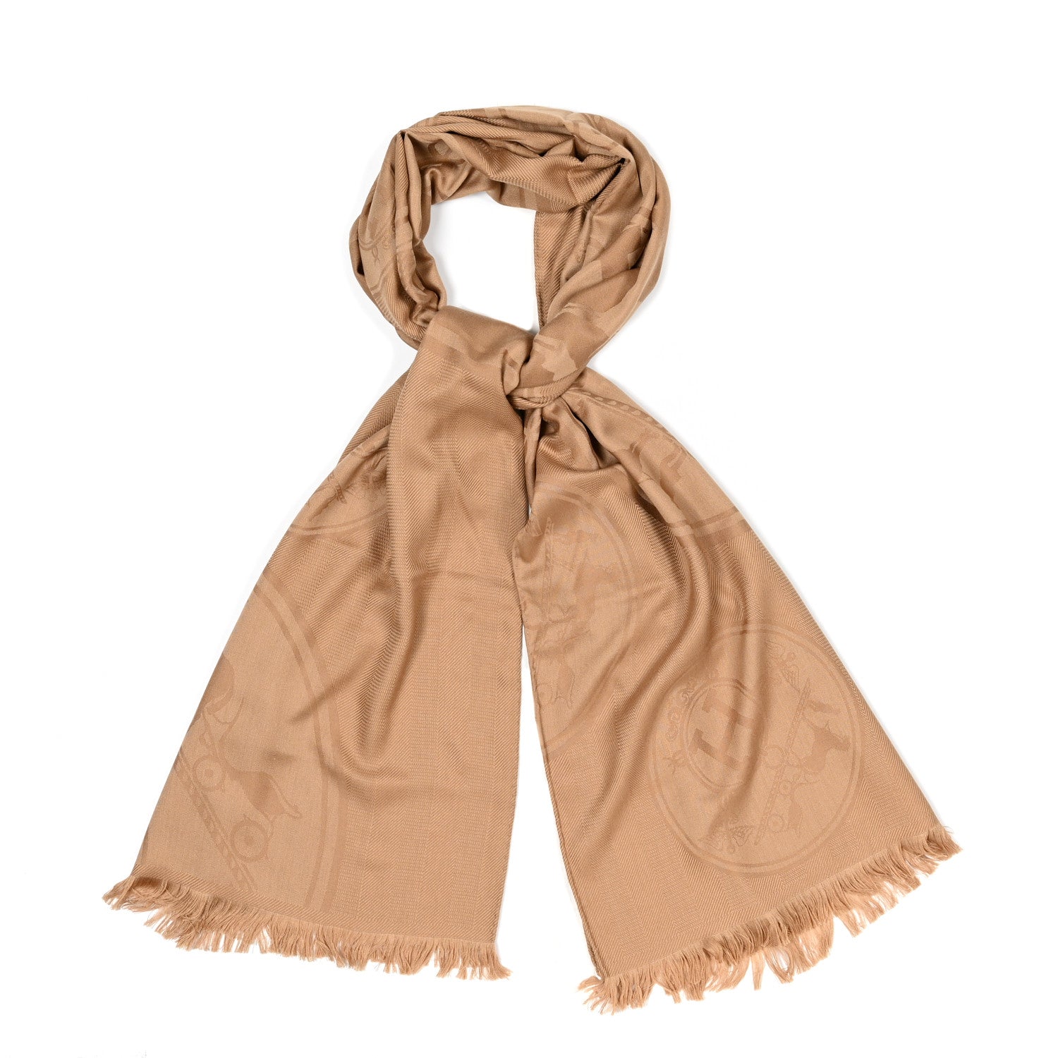 Hermes Cashmere Silk New Libris Confettis D'Ex Stole Kraft 1 of 3