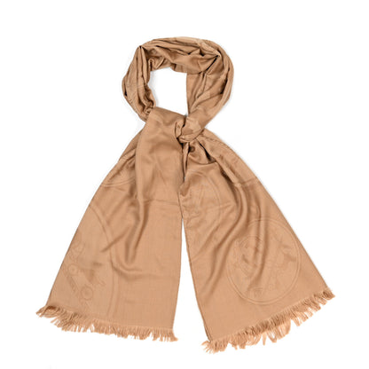 Hermes Cashmere Silk New Libris Confettis D'Ex Stole Kraft 1 of 3