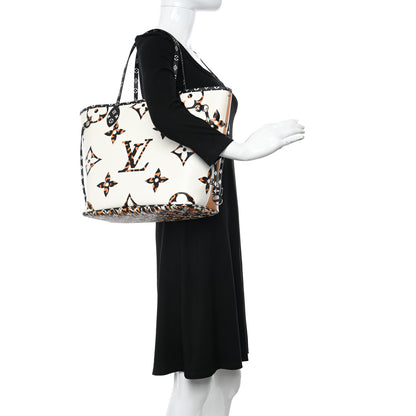 Louis Vuitton Monogram Giant Jungle Neverfull MM Ivory 2 of 10