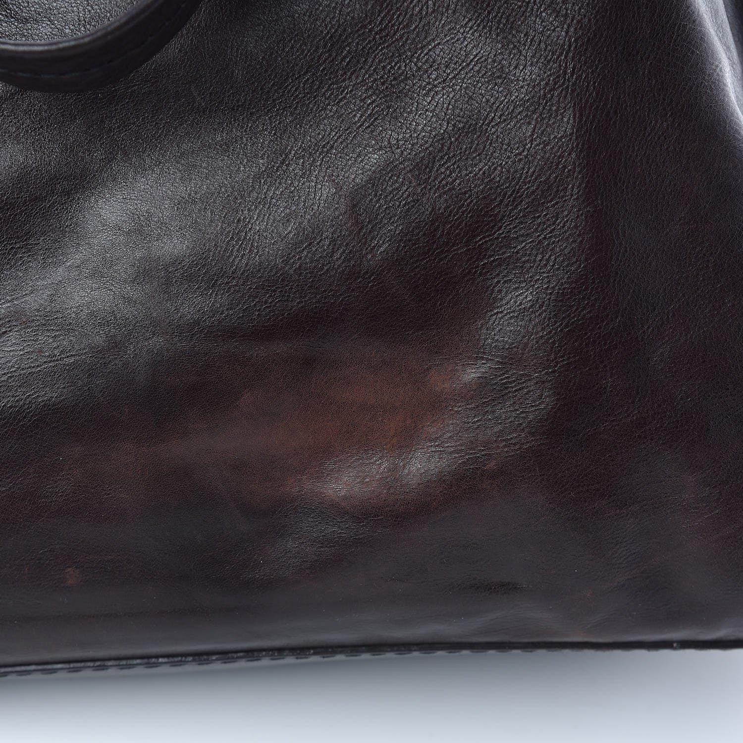 Gucci Calfskin Large Babouska Dome Satchel Dark Brown 9 of 11