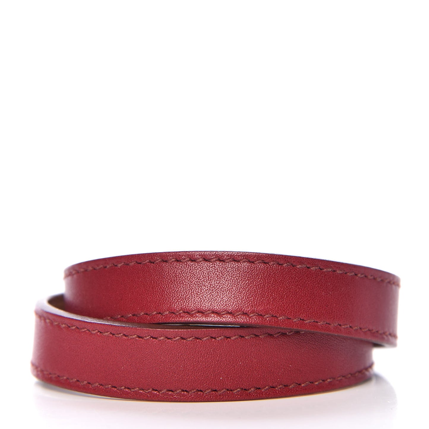 Tadelakt Kelly Double Tour Bracelet M Rubis