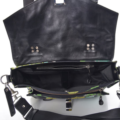 Proenza Schouler Nylon Tropical Printed Medium PS1 Satchel Black 5 of 10