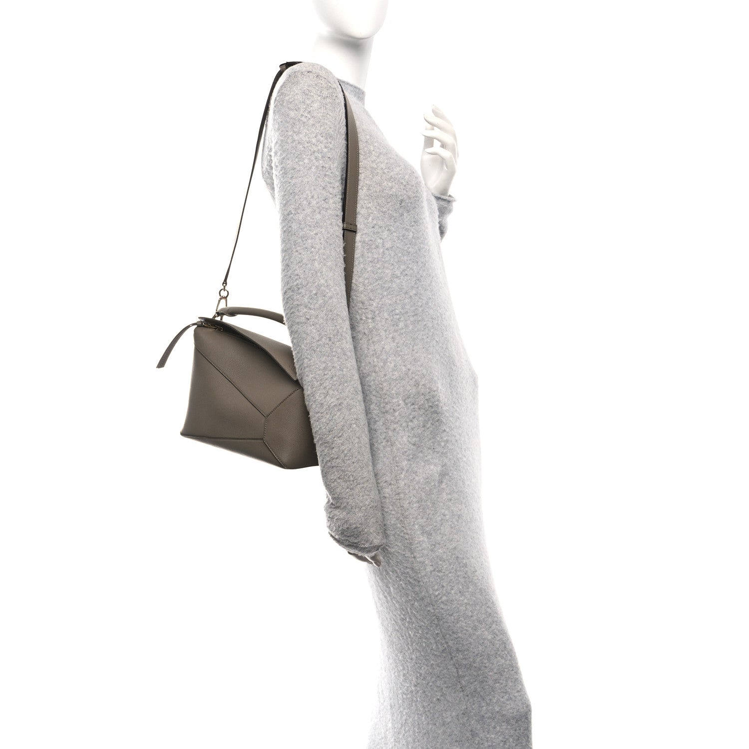 Loewe Soft Grained Small Puzzle Edge Bag Taupe 1833615 – FASHIONPHILE