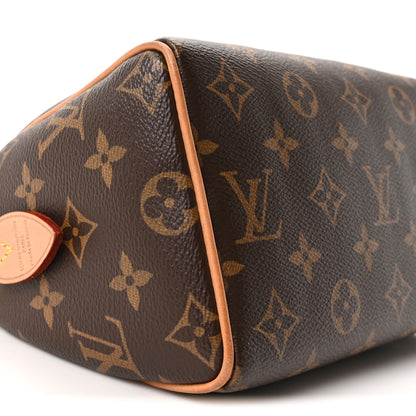 Louis Vuitton Monogram Speedy Bandouliere 20 Black 8 of 9