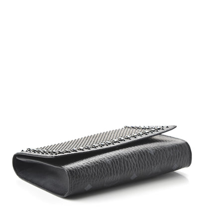 MCM Visetos Studded Chain Wallet Black 4 of 11