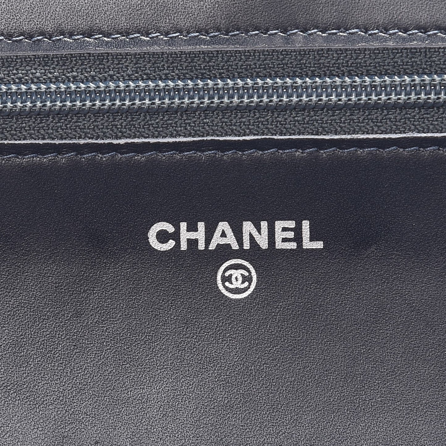 Aged Lambskin Quilted Reissue Wallet On Chain WOC Dark Blue