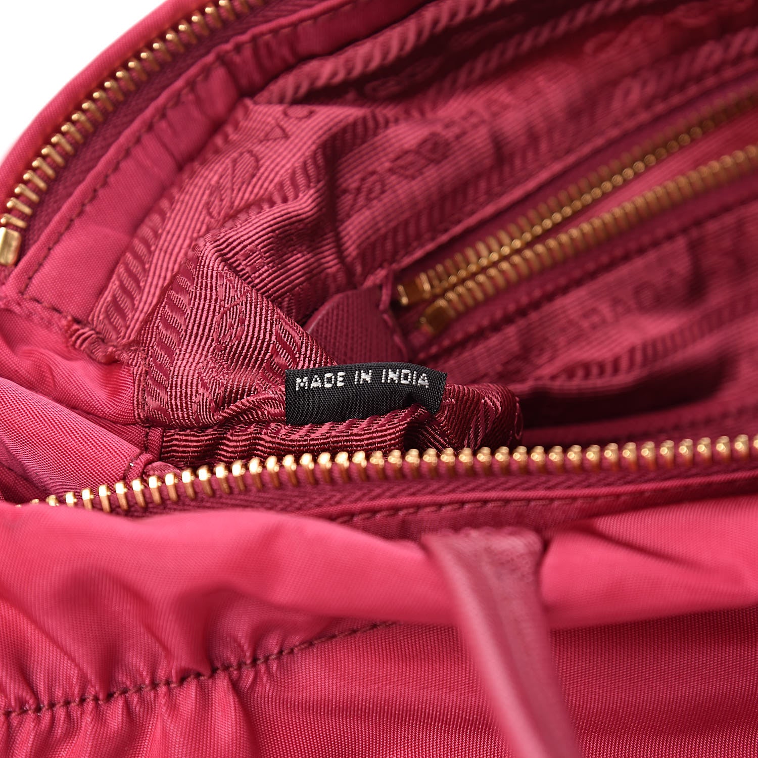 Prada Saffiano Tessuto Nylon Shopping Satchel Ibisco 7 of 12