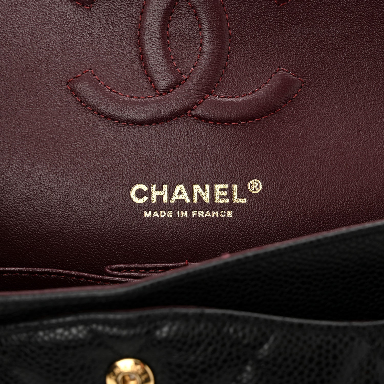 Chanel Caviar Quilted Medium Double Flap Black 6 of 13
