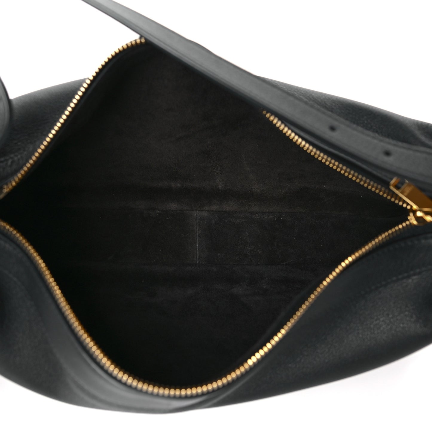 Supple Calfskin Medium Romy Shoulder Bag Black