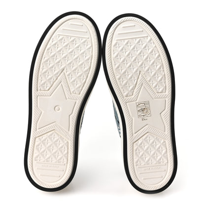 Christian Dior Cotton Butterfly Bandana Embroidered Walk'N'Dior Low Top Sneakers 35.5 Deep Blue 6 of 10