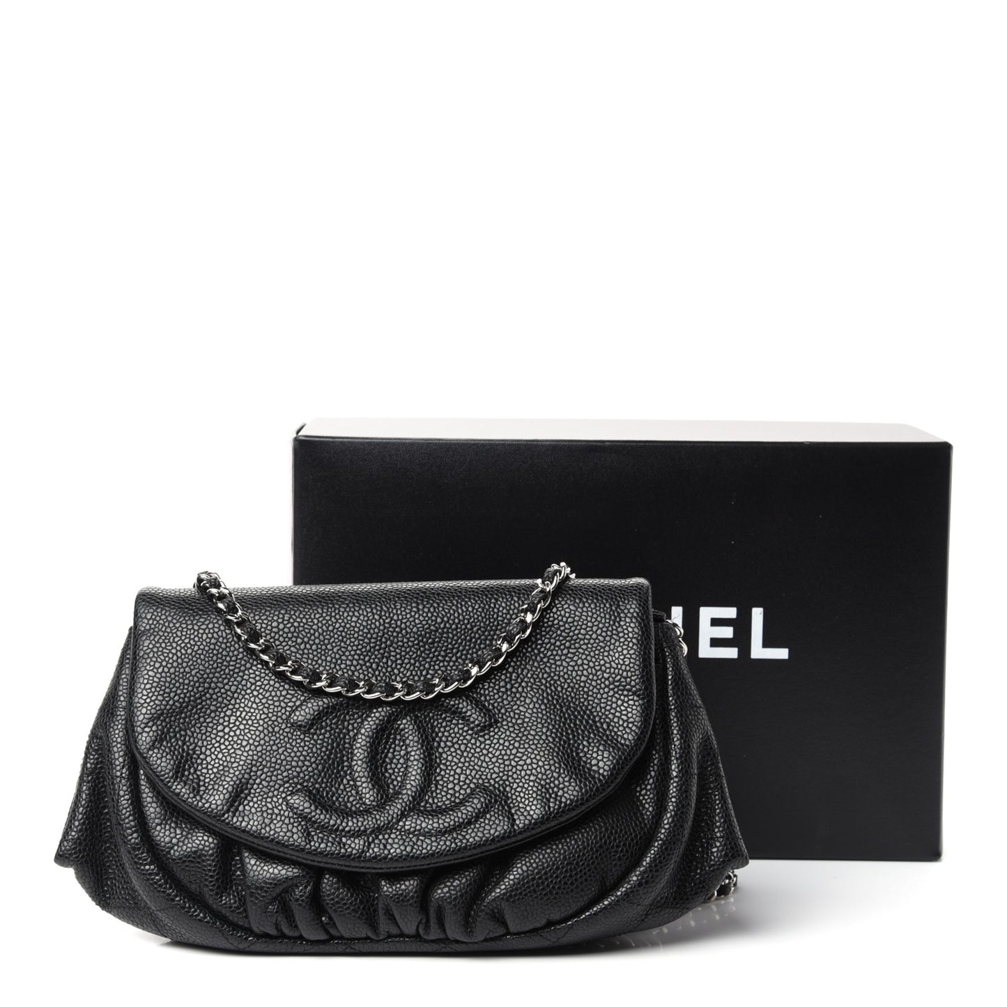 Caviar Half Moon Wallet On Chain WOC Black