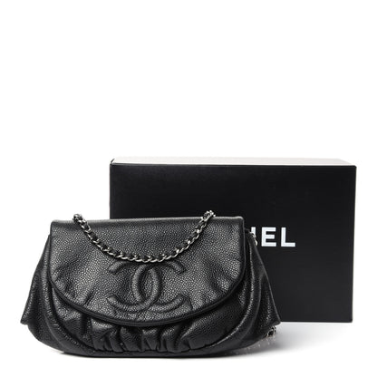 Chanel Caviar Half Moon Wallet On Chain WOC Black 11 of 11