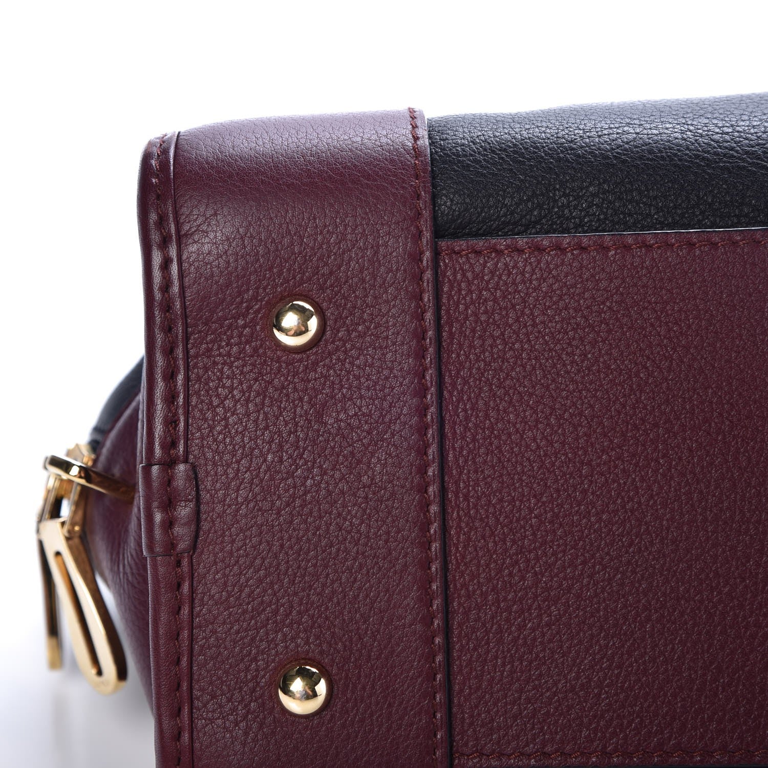Loewe Calfskin Tri-Color Amazona 28 Bag Black Chestnut 7 of 7