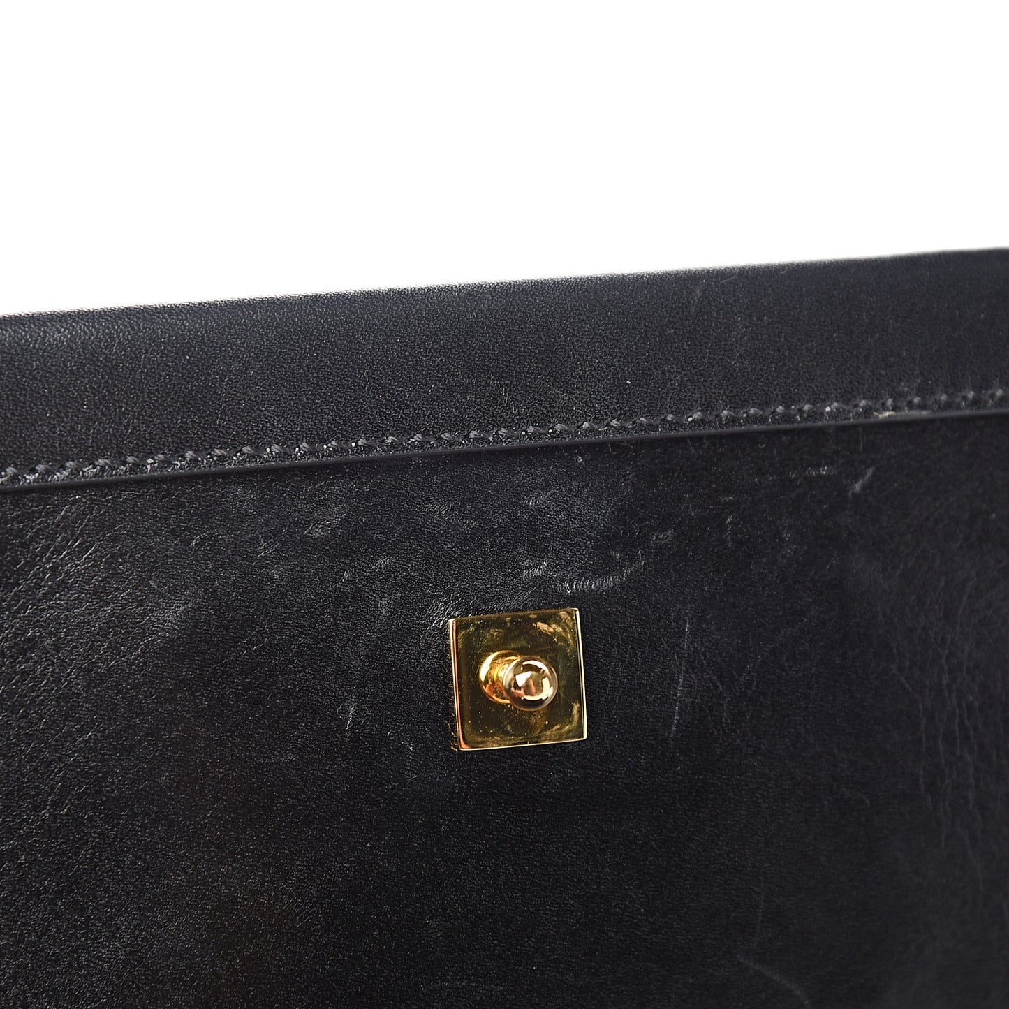 Calfskin Icon Shoulder Bag Black