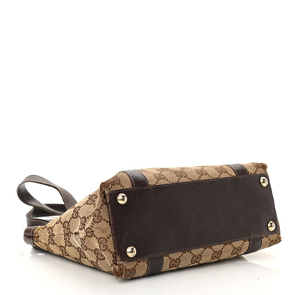 Gucci Monogram Small Abbey Tote Dark Brown 4 of 16