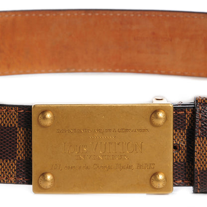 Louis Vuitton Damier Ebene Inventeur Belt 95 38 4 of 5