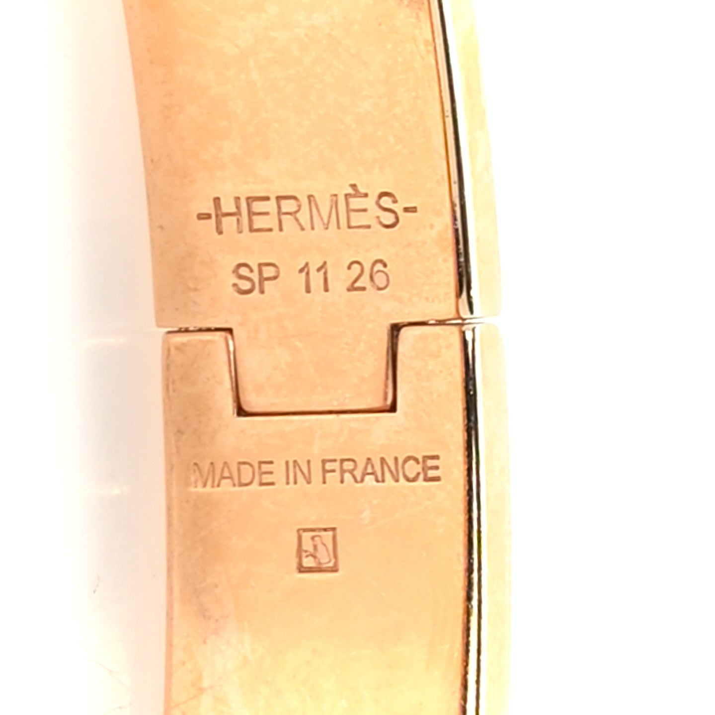 Enamel Charniere Uni Narrow Hinged Bracelet S Black