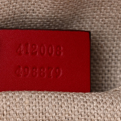 Gucci Calfskin Web Small Webby Bee Shoulder Bag Red 7 of 11