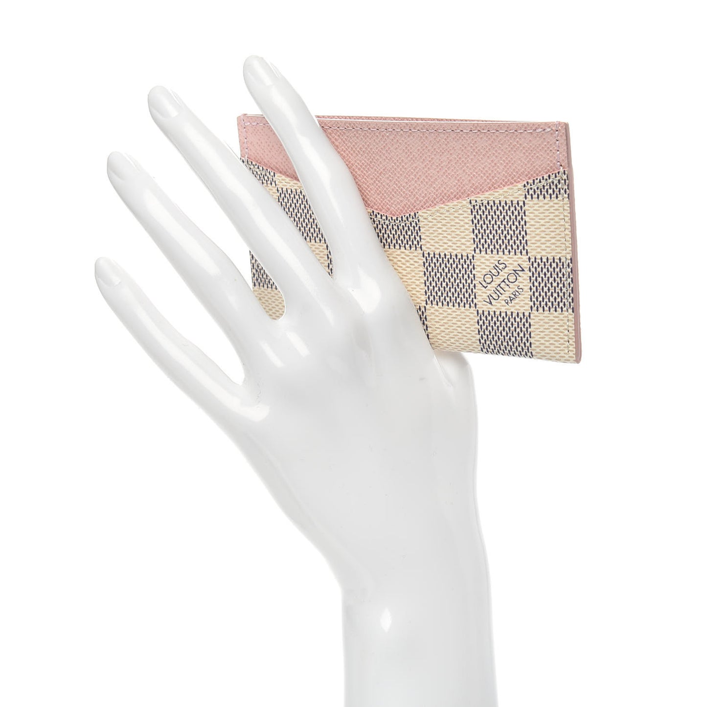 Damier Azur Daily Card Holder Rose Ballerine