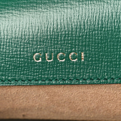 Gucci Azalea Calfskin Web Monochrome Horsebit 1955 Shoulder Bag Emerald 6 of 10