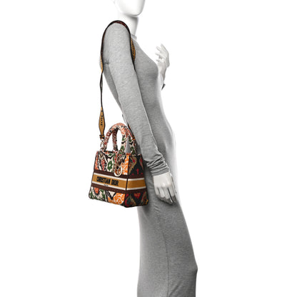 Christian Dior Canvas Embroidered Paisley Medium Lady D-Lite Multicolor 2 of 11