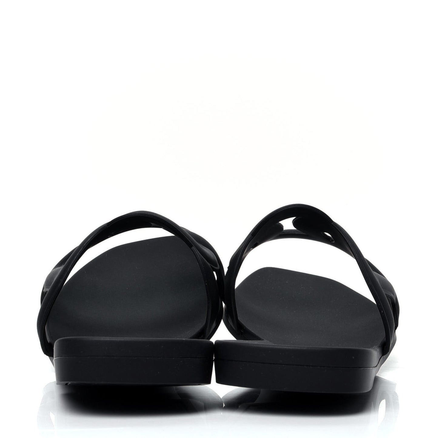 Rubber Aloha Sandals 37 Black