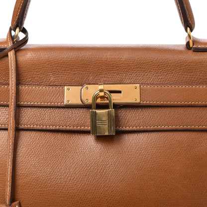 Hermes Courchevel Kelly Retourne 28 Gold 10 of 19