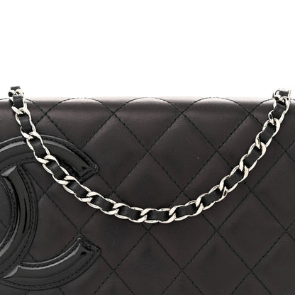 Chanel Calfskin Quilted Cambon Wallet on Chain WOC Black 8 of 16