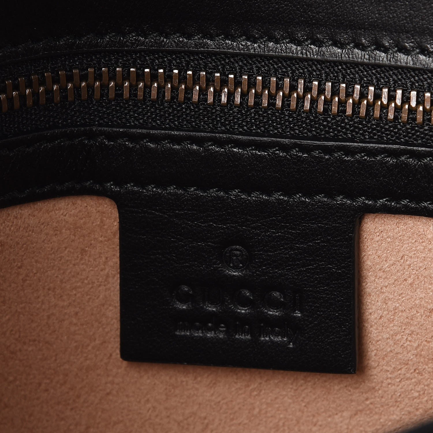 Gucci Calfskin Matelasse Small GG Marmont Shoulder Bag Black 7 of 8