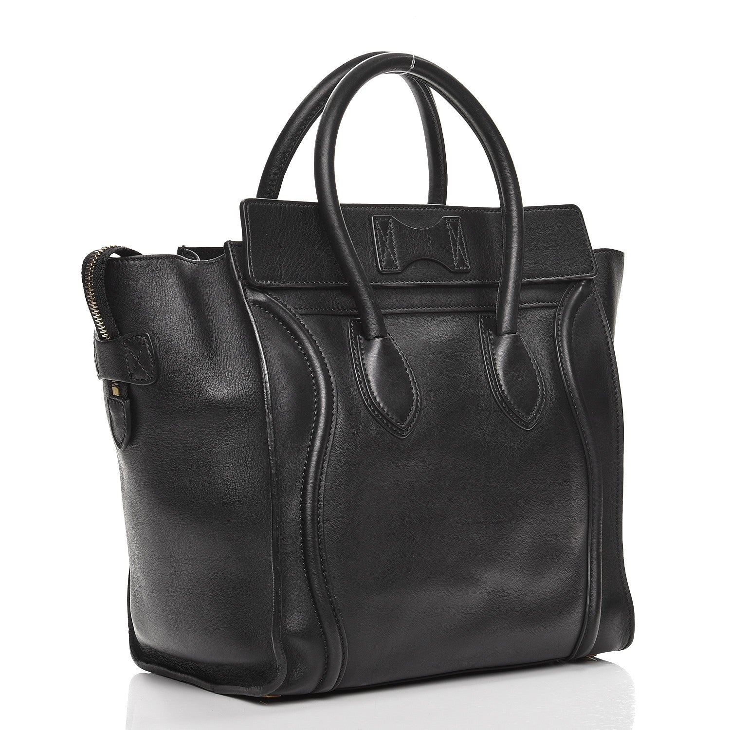 Celine Smooth Calfskin Mini Luggage Black 3 of 9