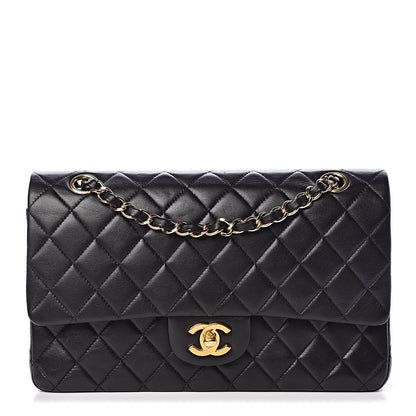 Chanel Lambskin Quilted Medium Double Flap Black 1 of 11