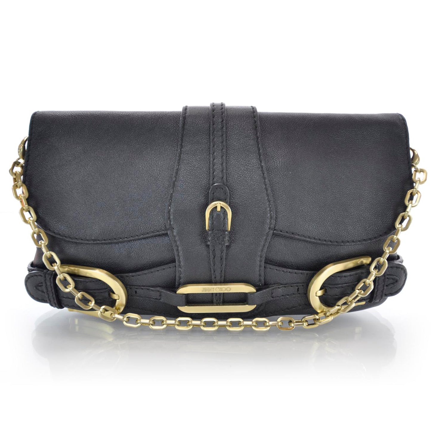 Leather Troy Clutch Black