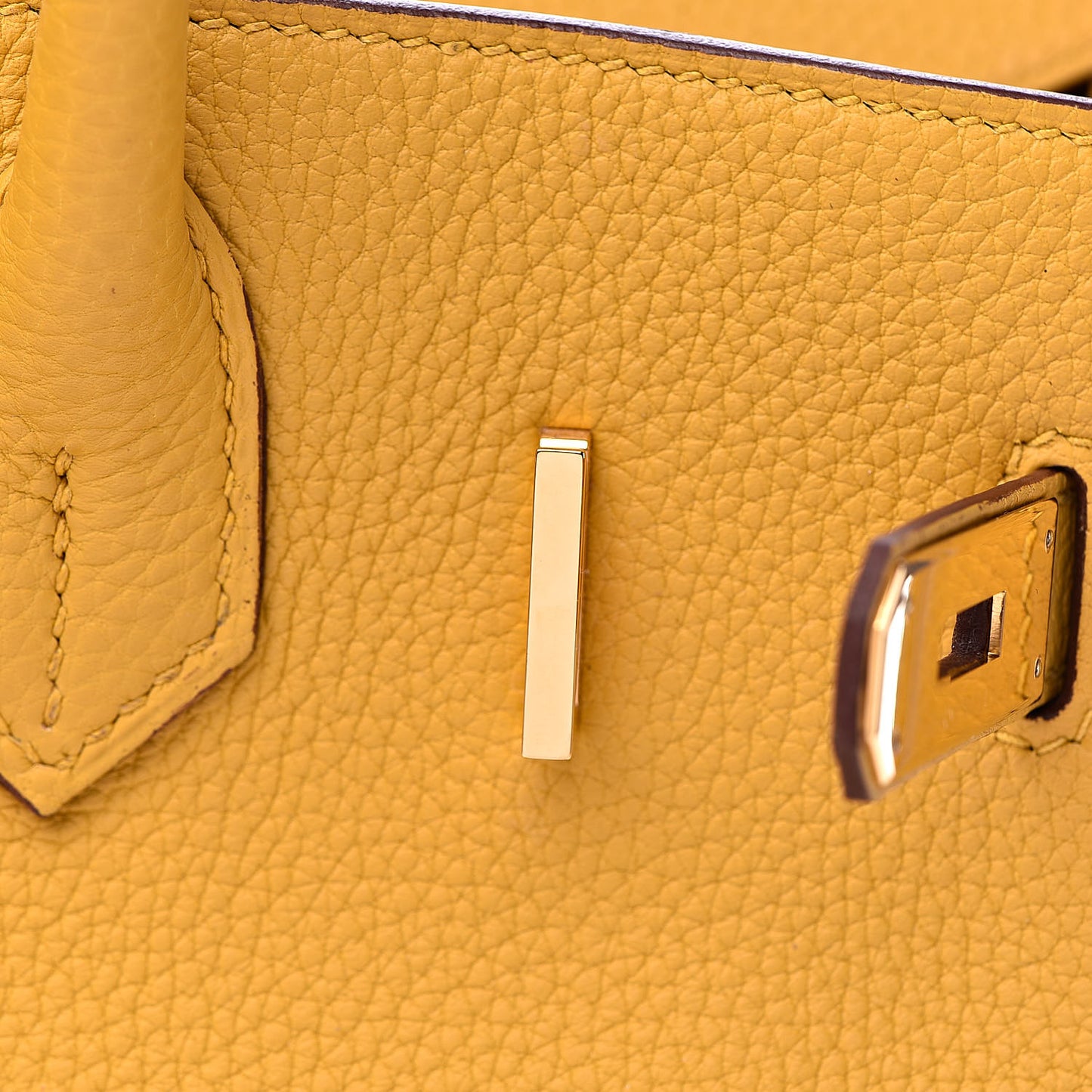 Togo Birkin 30 Jaune Ambre