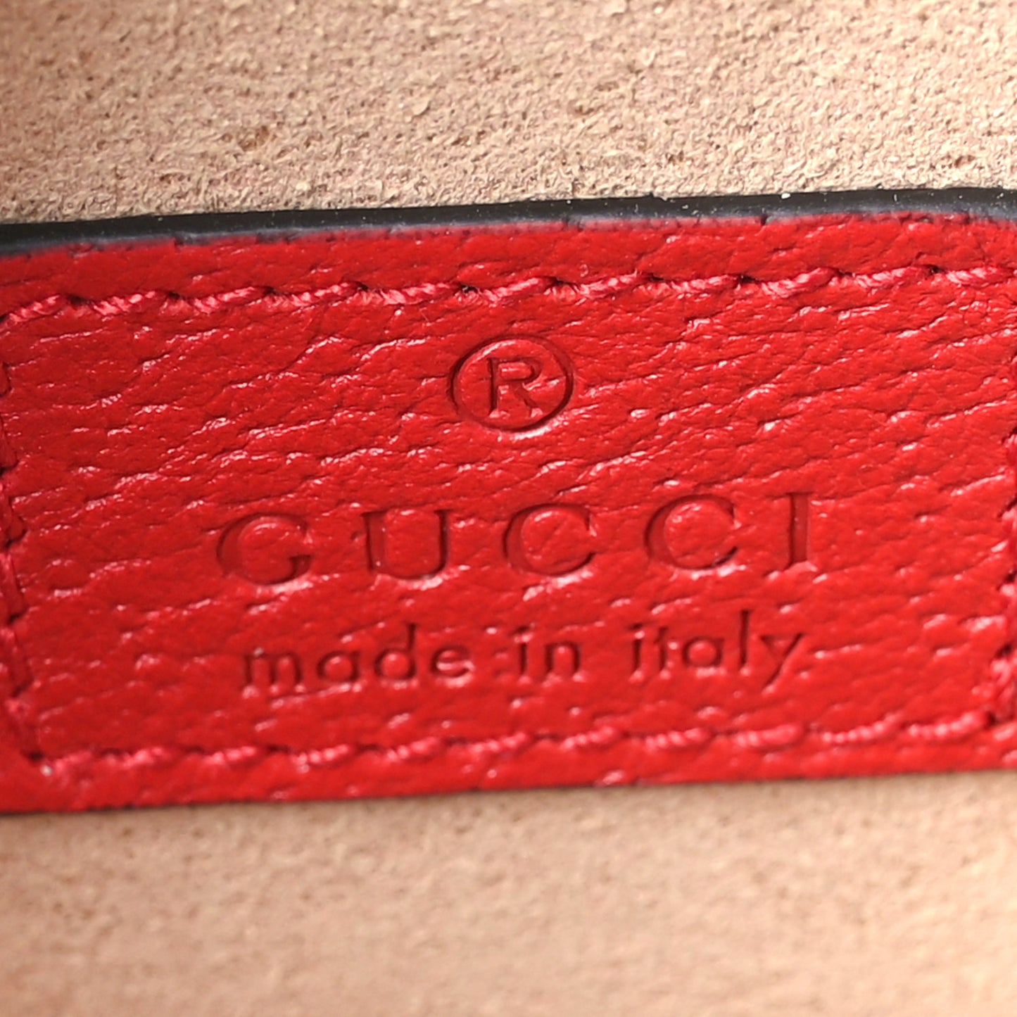 Textured Dollar Calfskin Retro Interlocking G Fruttini Strawberry Mini Bag Lobster Red Black New Acero