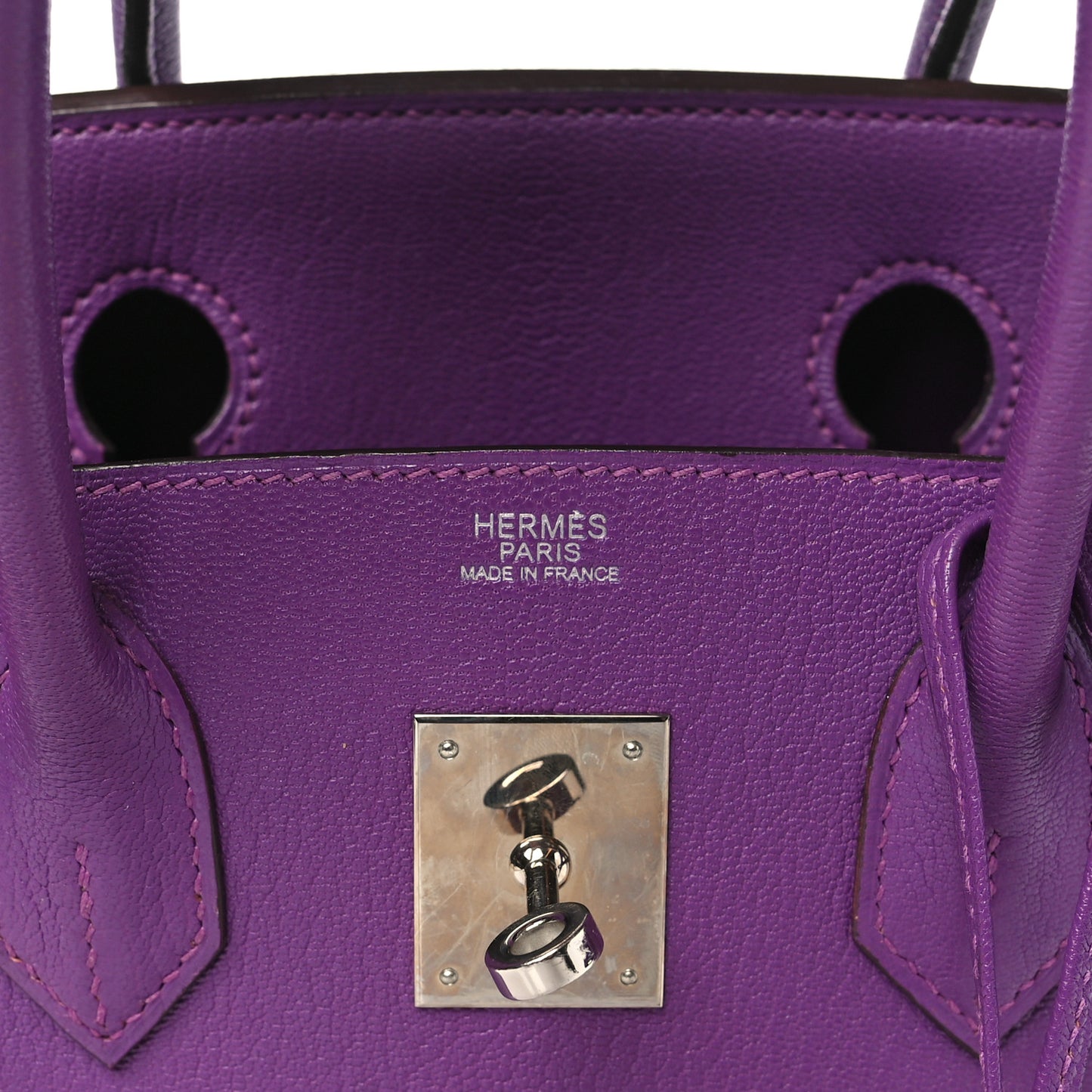 Chevre Mysore Birkin 30 Violet