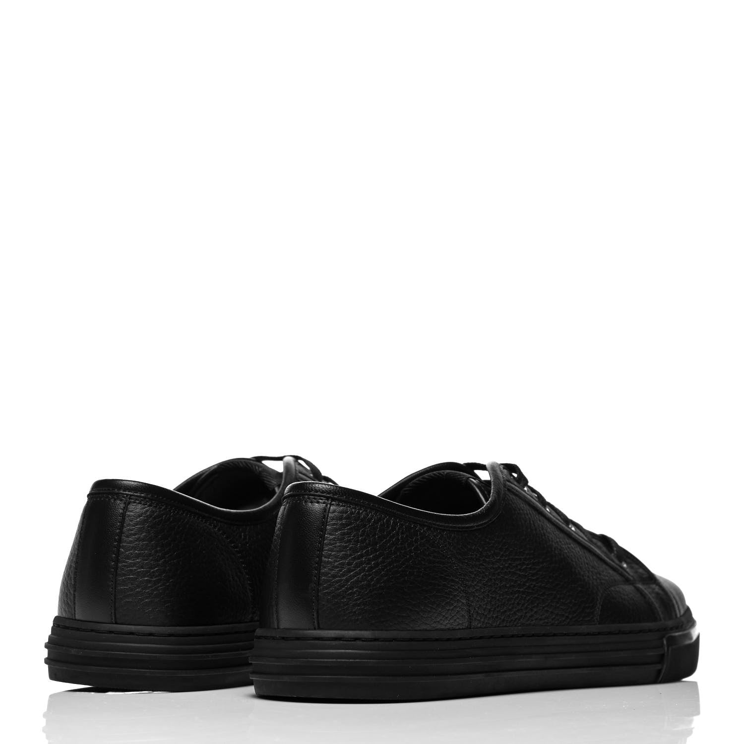 Gucci Nappa Mens Low Top Sneakers 9 Black 4 of 8