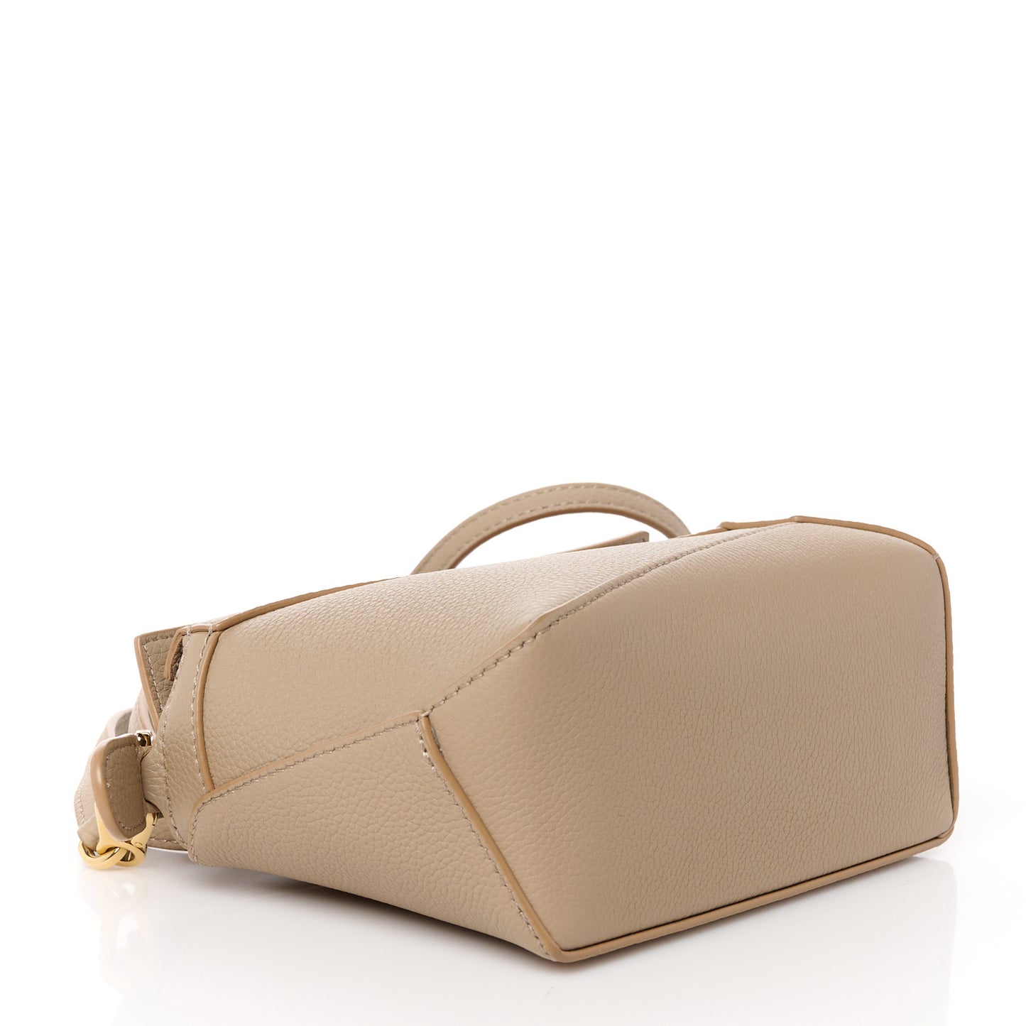 Calfskin Mini Puzzle Edge Bag Sand