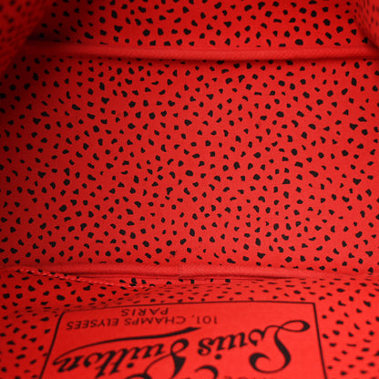 Louis Vuitton Monogram Kusama Waves Neverfull MM Red 5 of 10