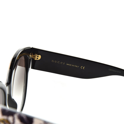 Gucci Acetate Herbarium Print Square Frame Sunglasses GG0059S White 6 of 8