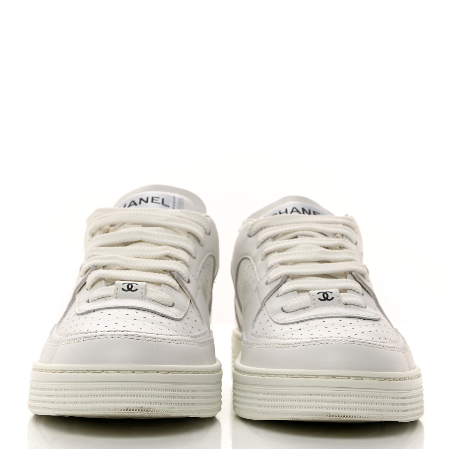 Chanel Calfskin CC Womens Sneakers 36 White 2 of 10