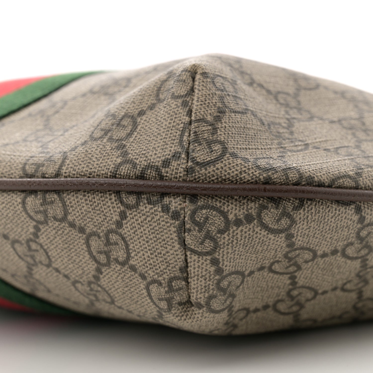 Gucci GG Supreme Monogram Web Small Ophidia Half Moon Hobo Brown 10 of 10