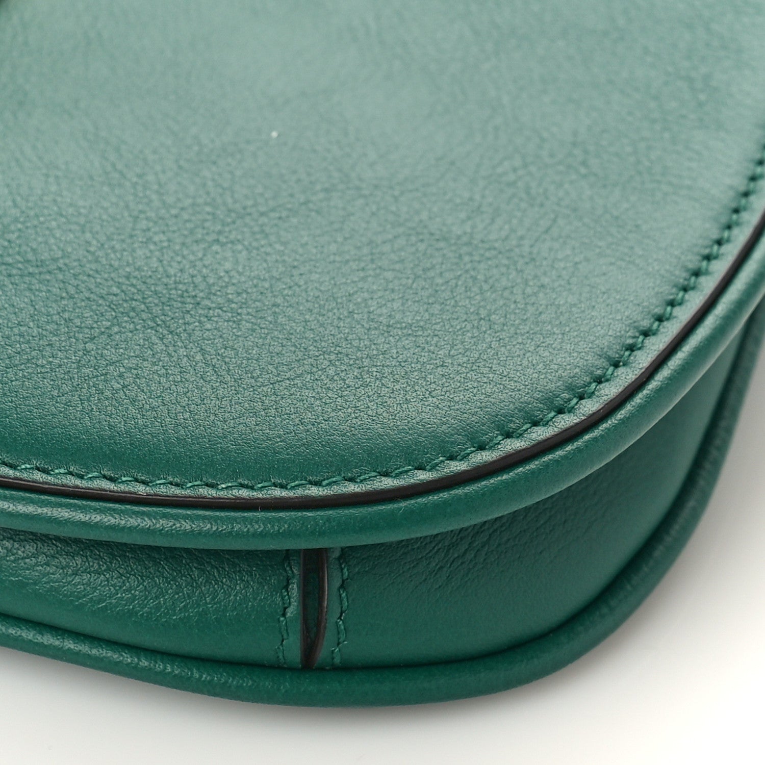 Gucci Roxy Calfskin Blondie Chain Shoulder Flap Bag Emerald 8 of 8