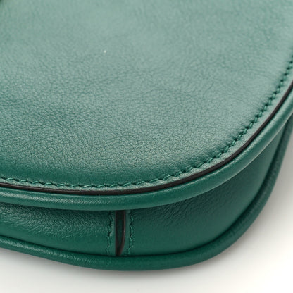 Gucci Roxy Calfskin Blondie Chain Shoulder Flap Bag Emerald 8 of 8
