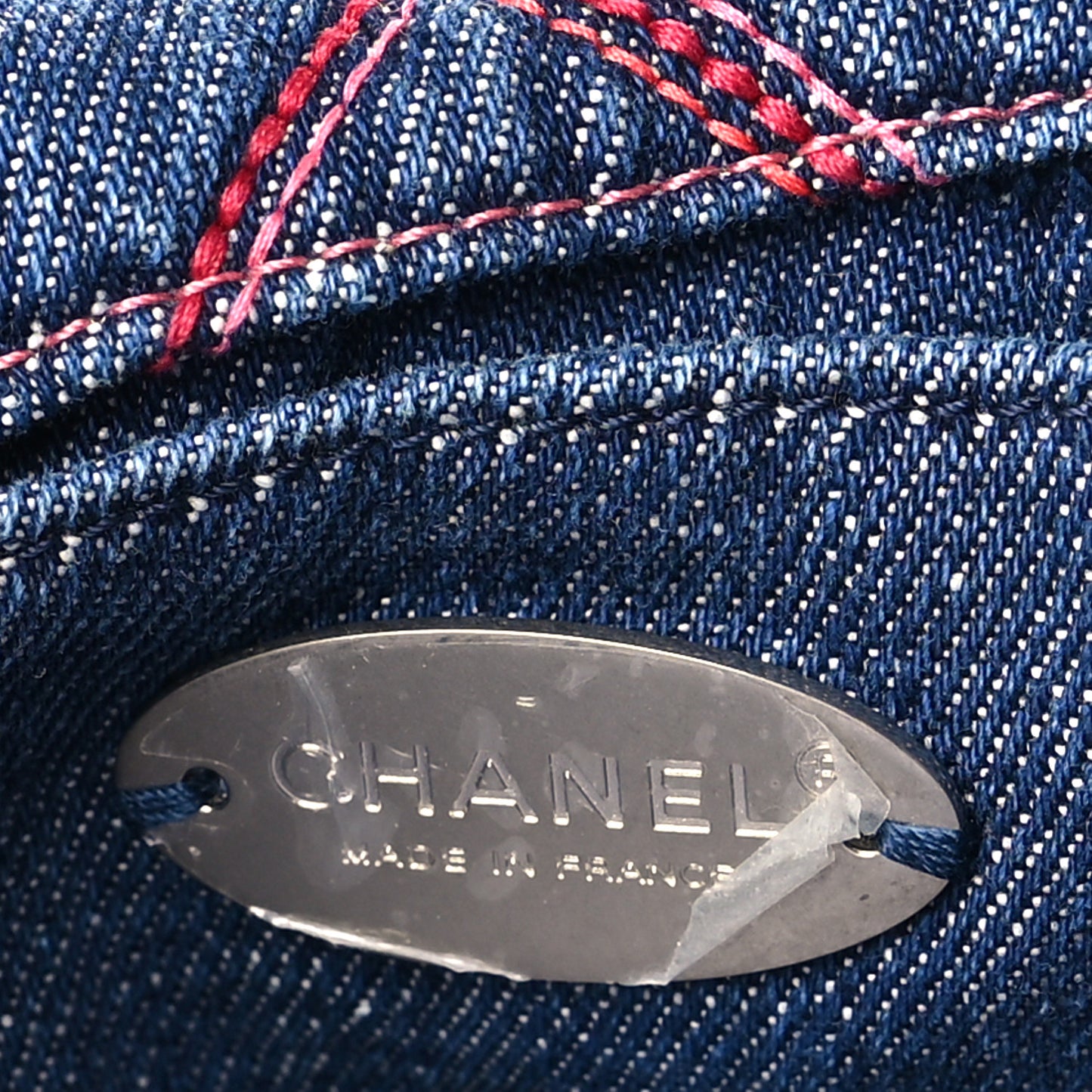Denim Quilted Coco Beach Messenger Bag Blue