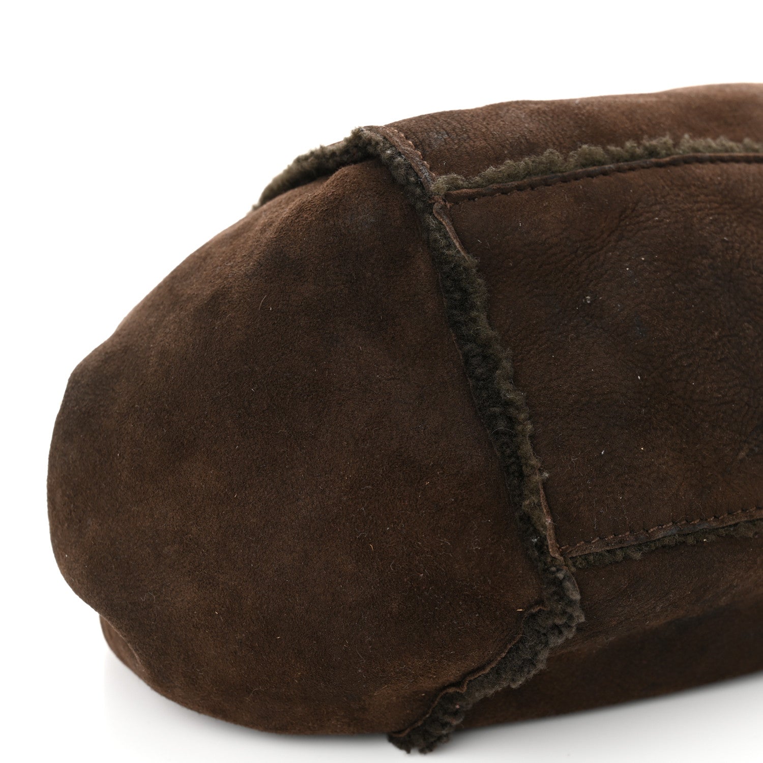 Chanel Shearling Accordion Flap Brown 8 of 9