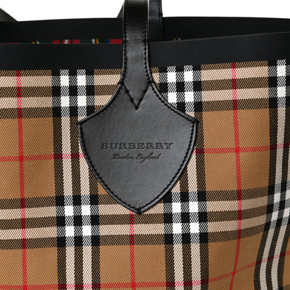 Burberry Vintage Check Medium The Giant Reversible Tote Antique Yellow 7 of 14