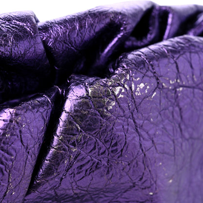 Bottega Veneta Metallic Crinkled Lambskin The Pouch Viola 14 of 14