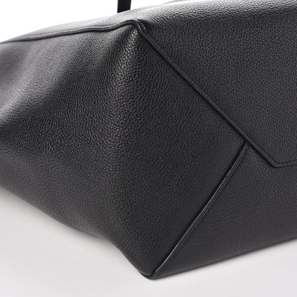 Celine Soft Grained Calfskin Small Belt Cabas Phantom Black 8 of 9