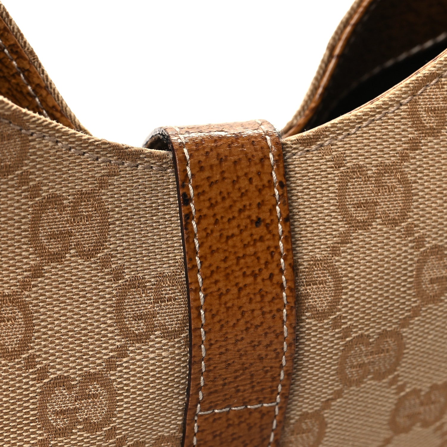 Gucci Monogram Calfskin Large Bardot Shoulder Bag Brown 12 of 13