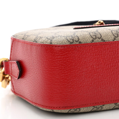 Gucci GG Supreme Monogram Web Neo Vintage Shoulder Bag Beige Red 8 of 10